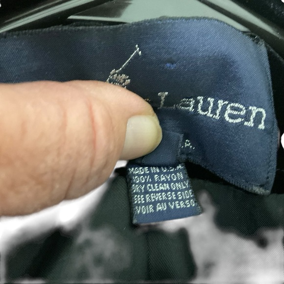 Ralph Lauren Black Velvet Blazer Jacket Women’s Size 10 - Picture 8 of 10